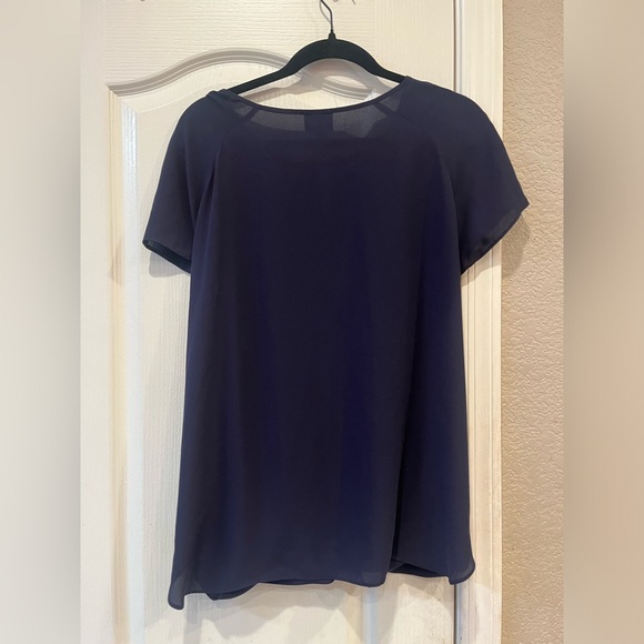 Navy Mossimo Polyester Blouse, Size Large. - Picture 4 of 8